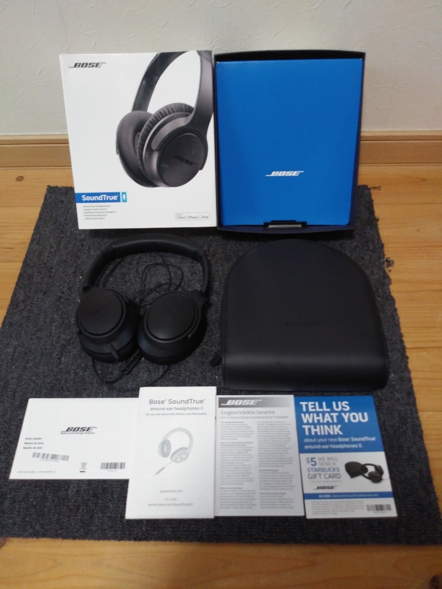 Bose SoundTrue Around-Ear headphones II チャコールブラック 美品