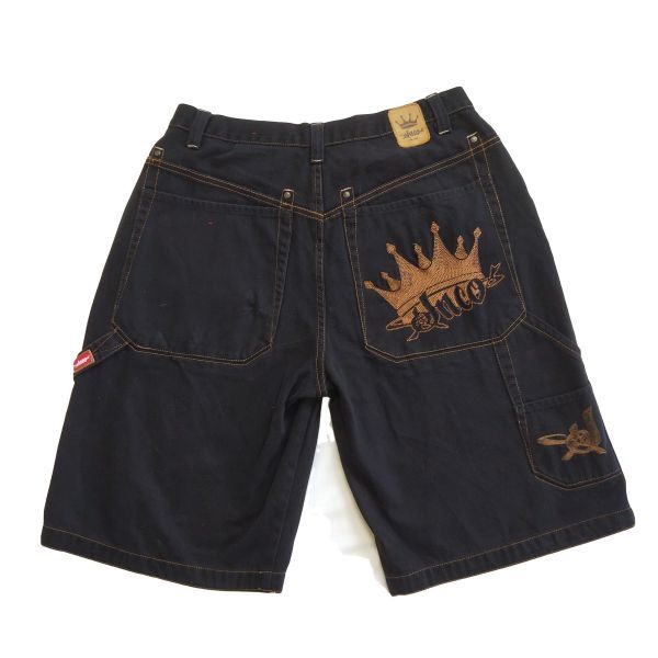 JNCO JEANS ハーフパンツ バギーショーツブラック W36ベトナム製 JNCO JEANS ハーフパンツ バギーショーツブラック W36ベトナム製
