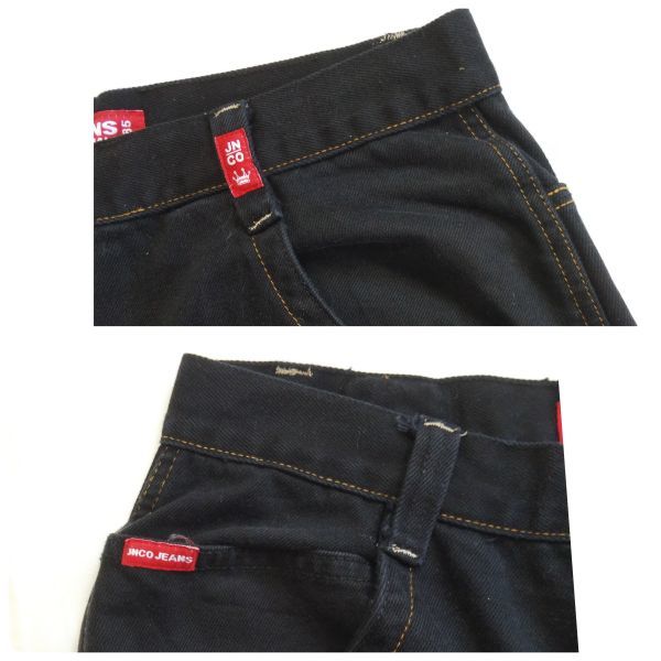 JNCO JEANS ハーフパンツ バギーショーツブラック W36ベトナム製 JNCO JEANS ハーフパンツ バギーショーツブラック W36ベトナム製