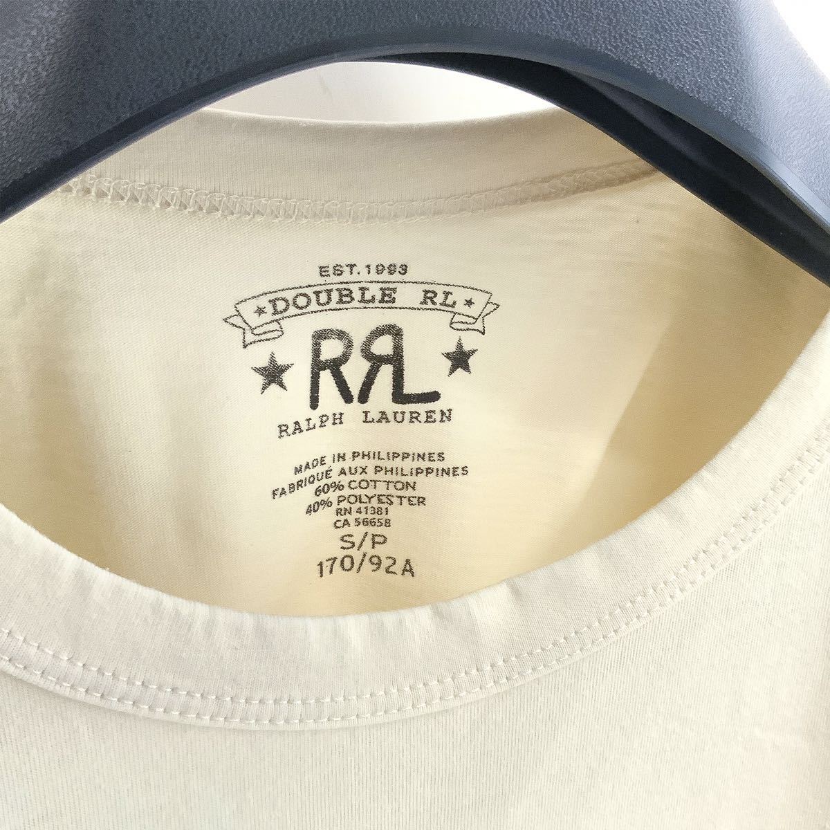 22SS新品 DOUBLE RL RRL ウィングドロゴ ジャージー Tシャツ ラルフローレン ダブルアールエル プリント 半袖 カットソー ニット Sサイズの画像3