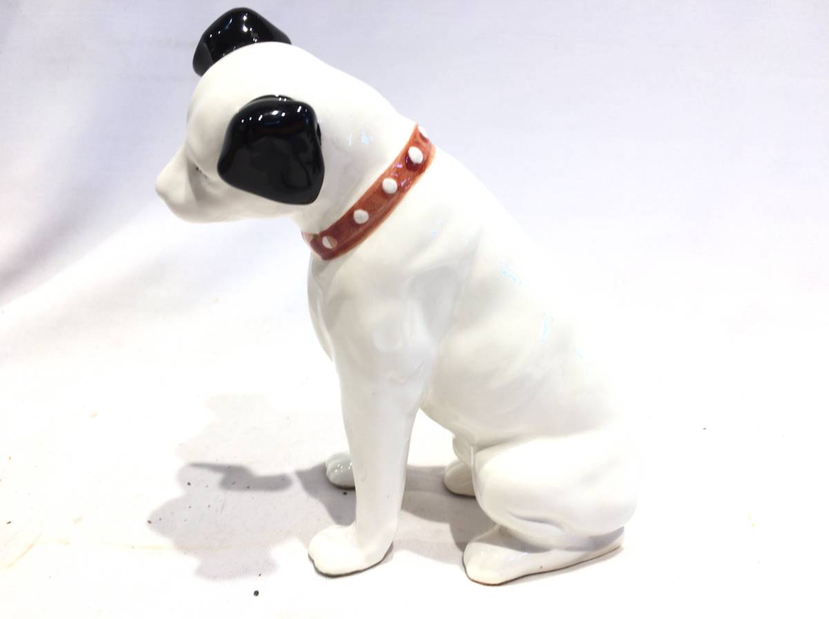 ■9489■victor ニッパー 犬 ビクター犬 置き物 陶器 の画像4