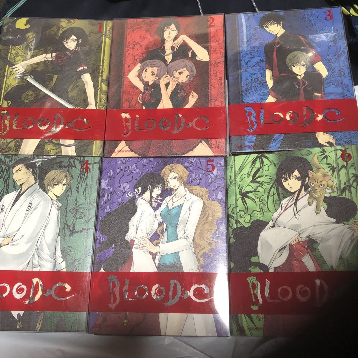 ふるさと納税 美品 Blu-ray BLOOD-C 6巻セット 送料無料 bd 完全生産