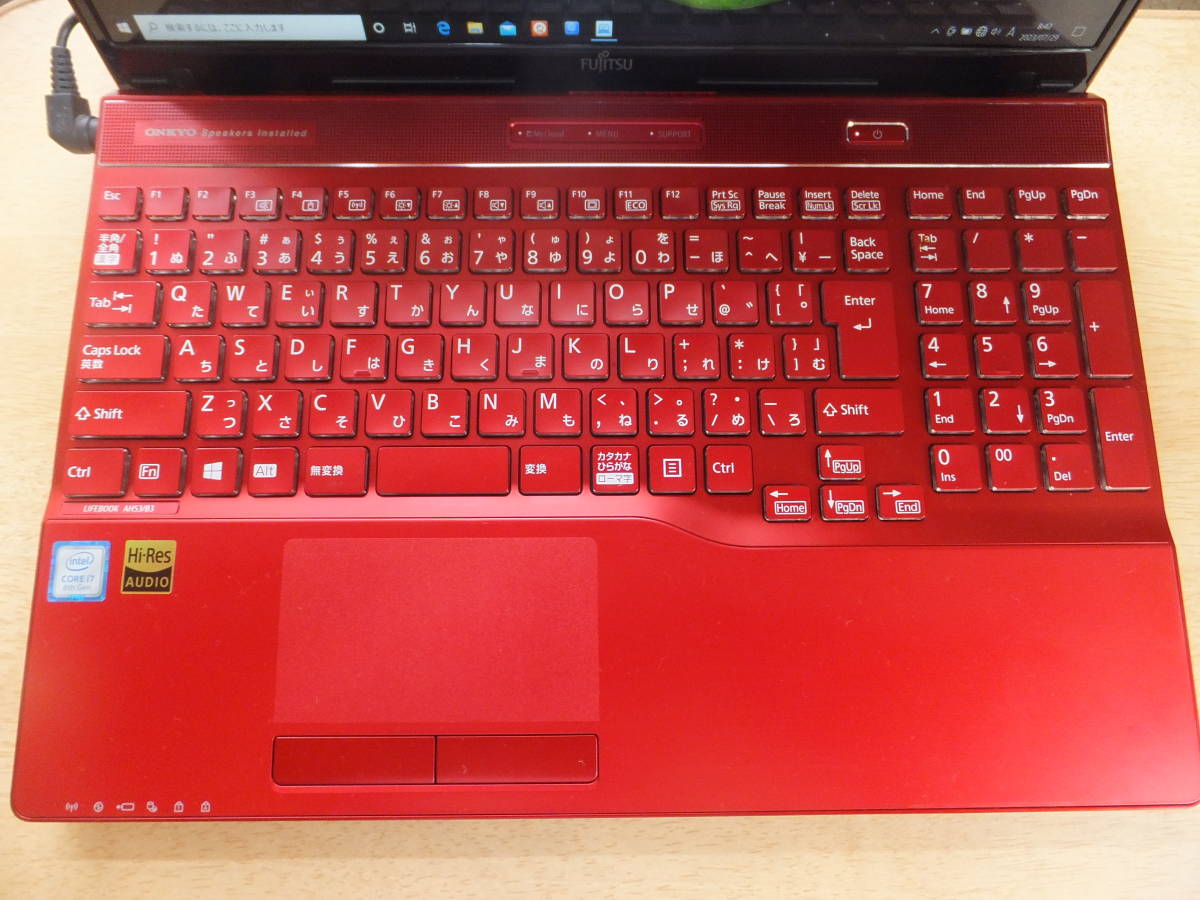 富士通FMV AH53/B3 i7-8550U メモリ16GB SSD M.2 512GB(新品)+HDD 1TB