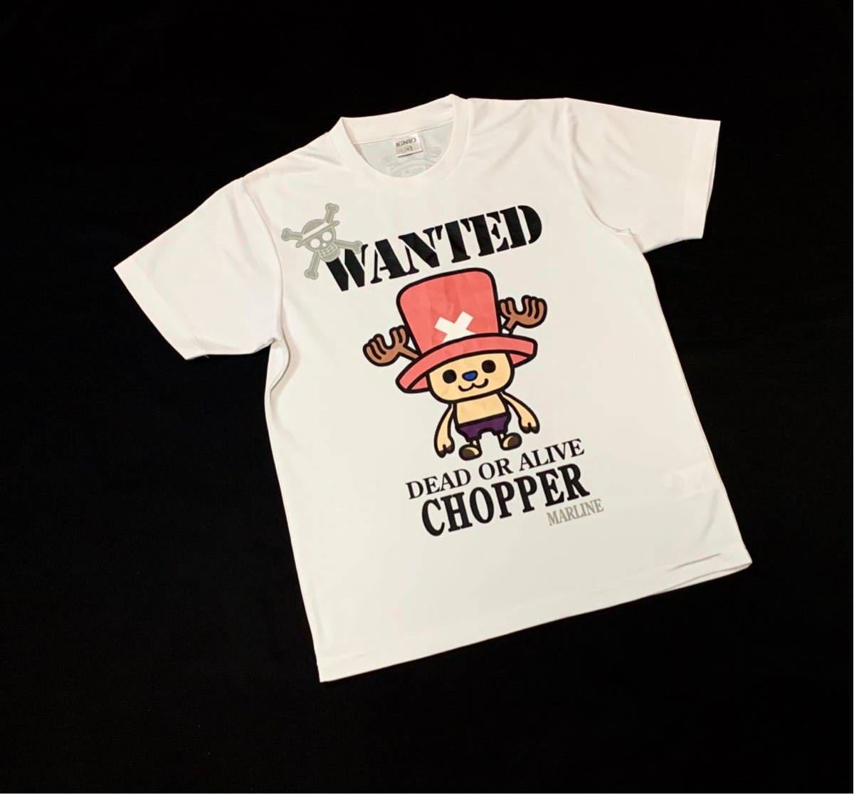 (未使用) IGNIO × ONE PIECE // iCOOL 半袖 CHOPPER プリント ドライ Tシャツ (白) サイズ S_画像6