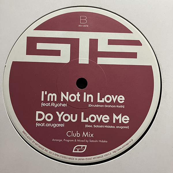 GTS / Sky Hig・I'm Not In Love・Do You Love Me (Club Mix) [Artimage Vinyls AIV-12078] 10ccの画像3