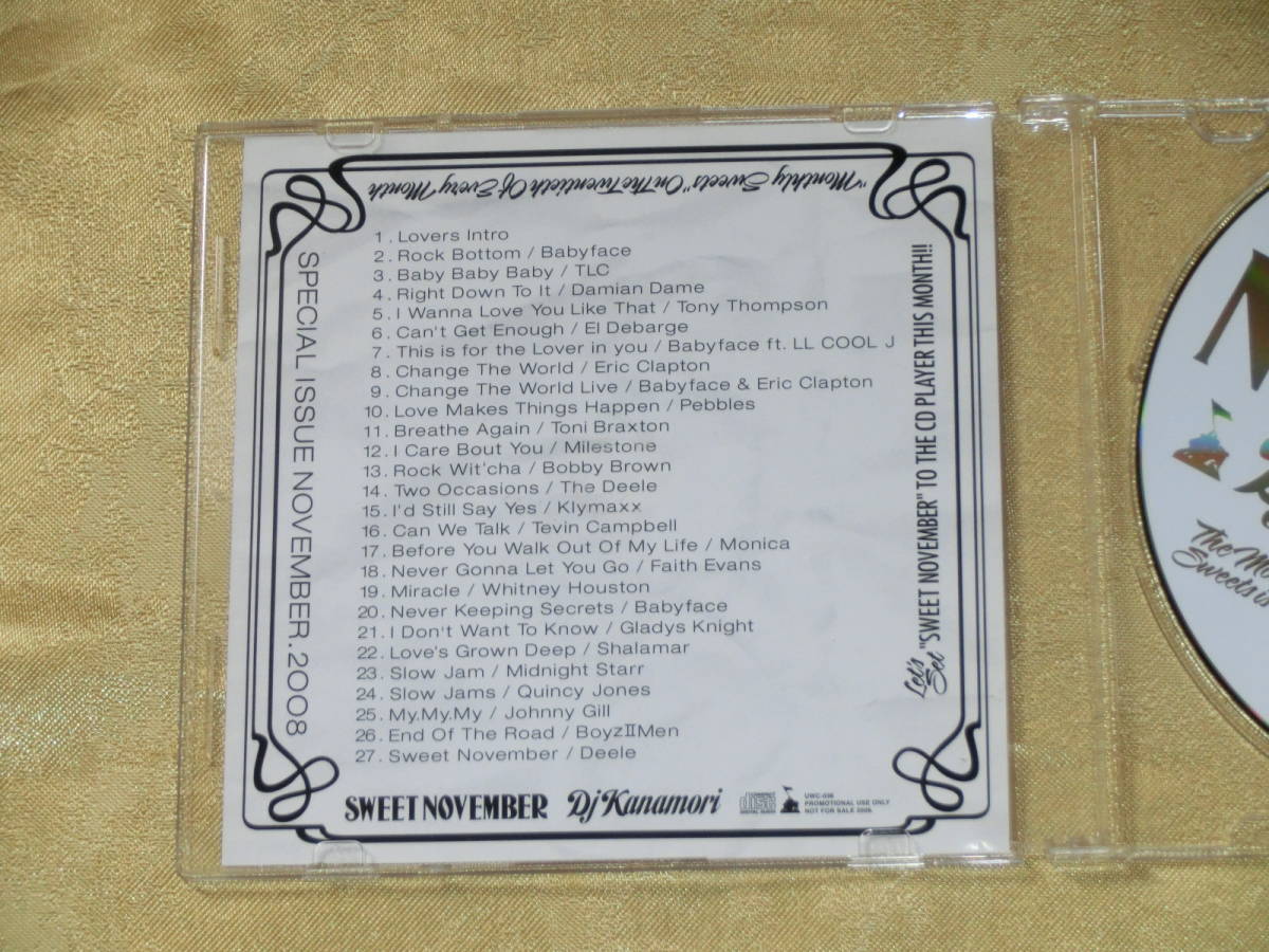 MIXCD ☆ミックスCD☆DJ KANAMORI SWEET NOVEMBER ★MURO KIYO R&B KOMORI_画像3