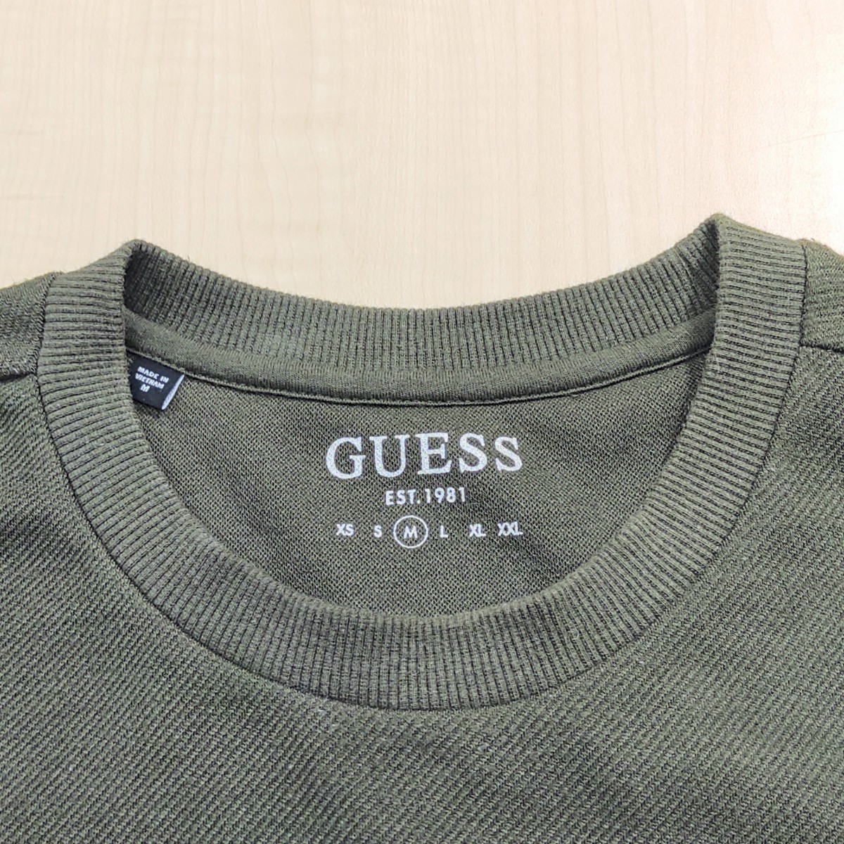 2307034 GUESS Guess Logo вышивка Logo застежка-молния верх MEN\'S Zip карман тренировочные топы зеленый серия 