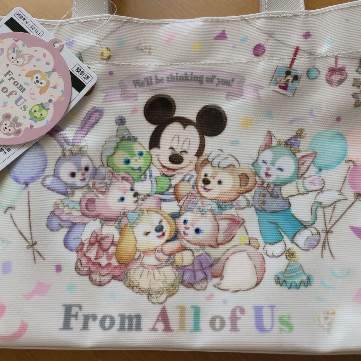 40周年 トートバッグ ダッフィー&フレンズ フロムオールオブ 40周年 トートバッグ ダッフィー&フレンズ フロムオールオブ
