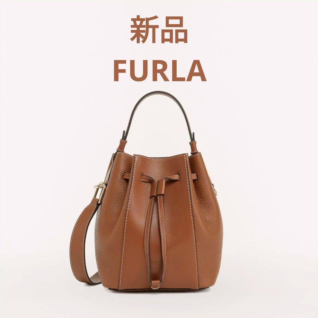 最新のデザイン 新品未使用 FURLA MIASTELLA バケットバッグ ミニ Nero