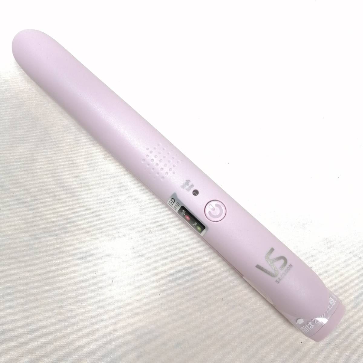 ヴィダル サスーン ヘアアイロン モバイルストレートアイロン USB給電式 海外対応 2段階温度調節 ポーチ付 ピンク VSI-1050/PJ 中古 a08912_画像1