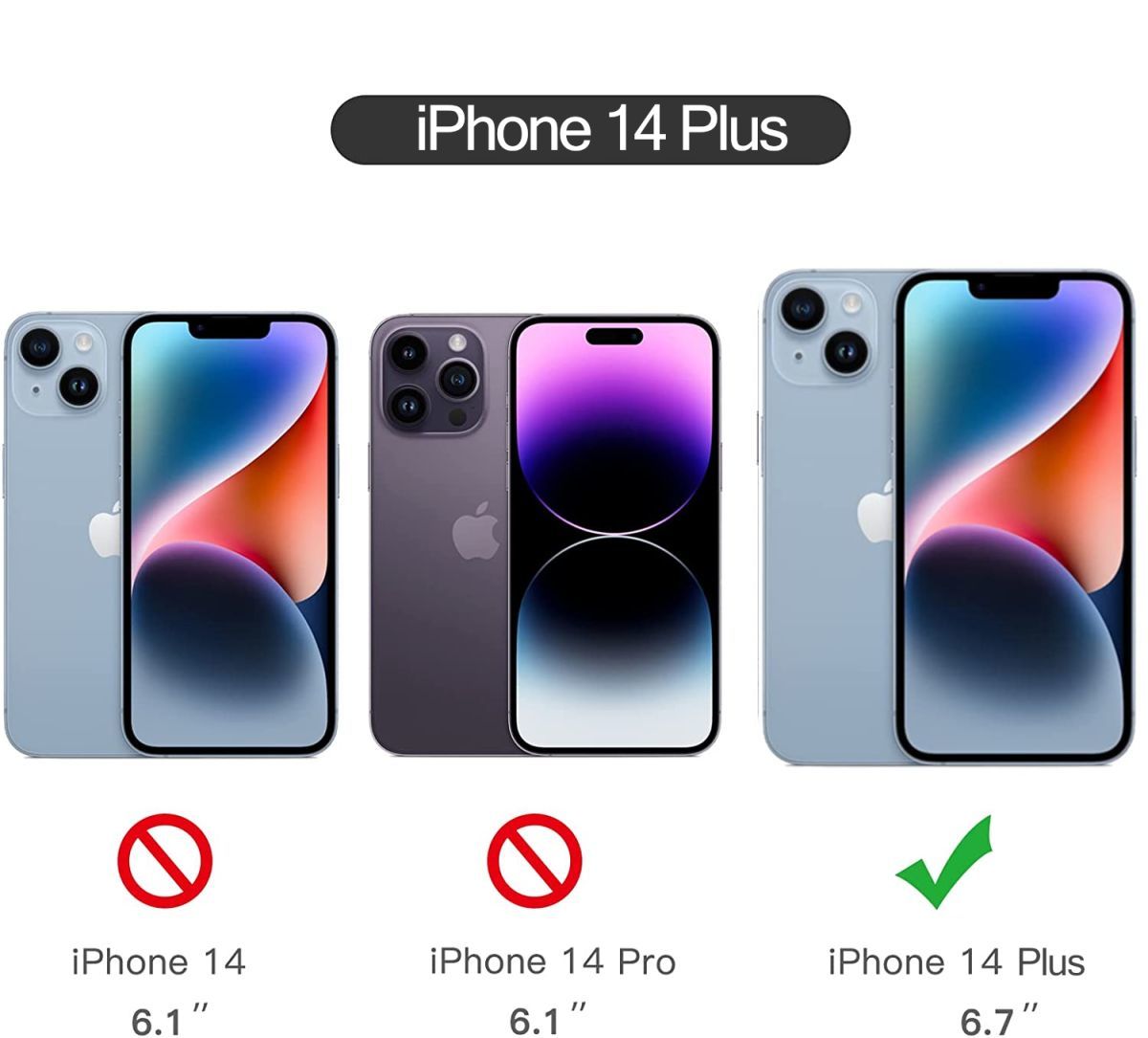 2枚組 iphone 14Plus 強化ガラスフィルム ブラック apple iphone14 Plus ガラスフィルム 全面保護 アイフォン14プラス  破損保障あり