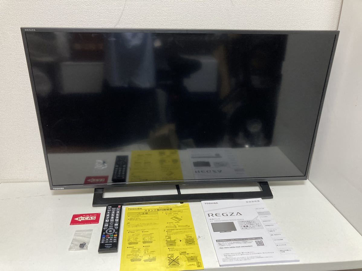美品 TOSHIBA 東芝 液晶テレビ 40S22 REGZA レグザ 40V型 ブラック