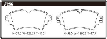ACRE アクレ ブレーキパッド ダストレスリアル リア用 アウディ Q5 (FY) 2.0TFSIクワトロ FYDAXS FYDAXA H29.10～R3.3 4WD_画像2