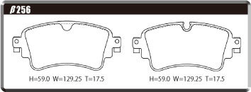 ACRE アクレ ブレーキパッド フォーミュラ800C リア用 アウディ Q5 (FY) 2.0TFSIクワトロ FYDAXS FYDAXA H29.10～R3.3 4WD