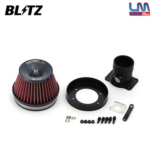 BLITZ ブリッツ サスパワー コアタイプLM レッド エアクリーナー レクサス IS350 GSE21 H17.9～H20.9 2GR-FSE_画像1