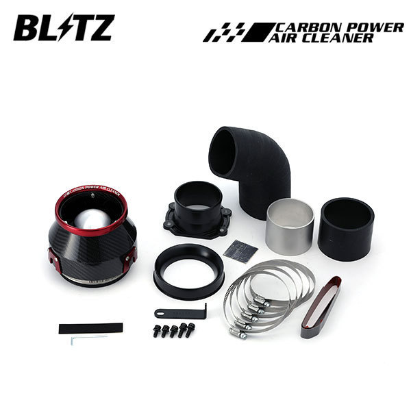 BLITZ ブリッツ カーボンパワーエアクリーナー フォルクスワーゲン ゴルフ ABA-1KCCZ H21.9～H25.9 CCZ GTI_画像1