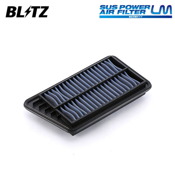 BLITZ ブリッツ サスパワー エアフィルター LM SH-74B アクティ HA9 H27.3～ E07Z NA 4WD MT 17220-PFE-010の画像1