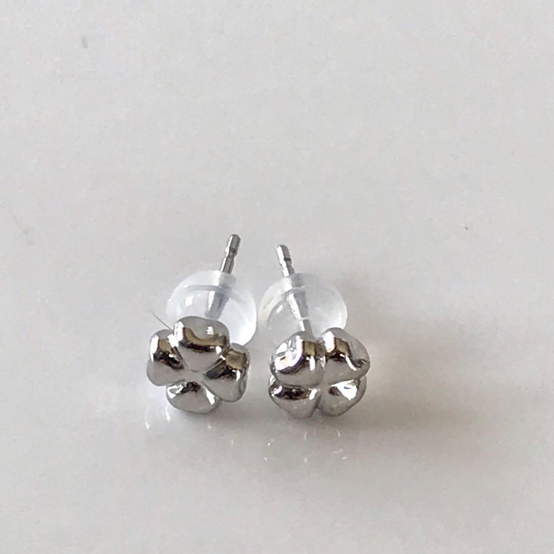  platinum earrings clover type four . leaf earrings free shipping 