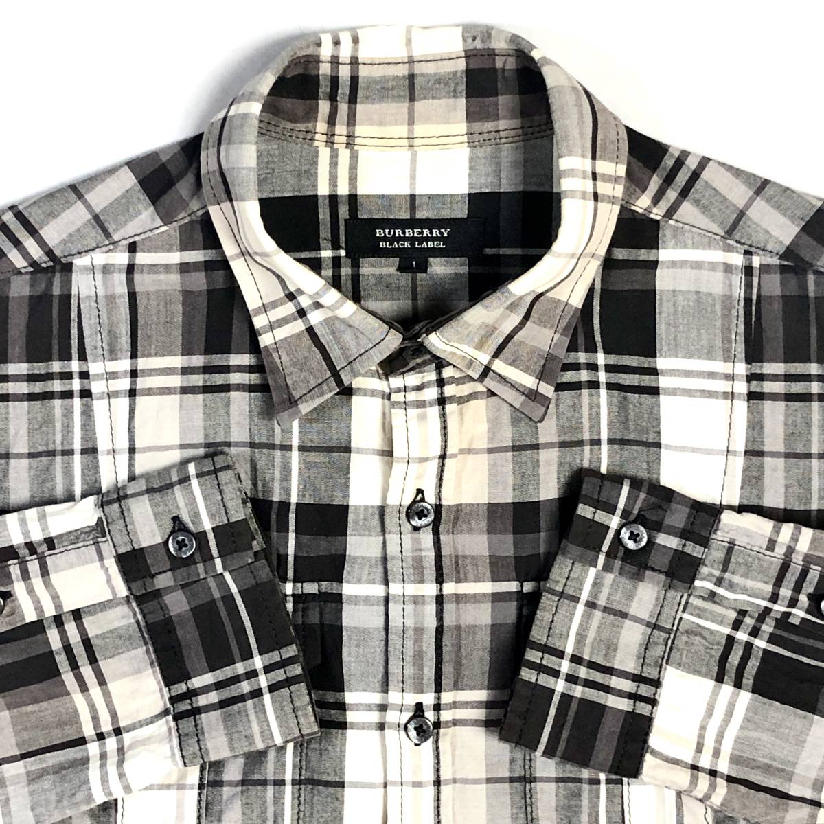 BURBERRY BLACKLABEL サイズ1 バーバリーブラックレーベル 長袖 BURBERRY BLACKLABEL サイズ1 バーバリーブラックレーベル 長袖