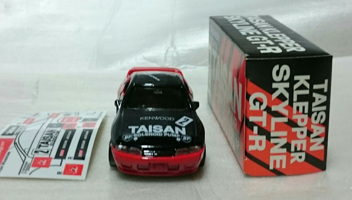 日本製造密封未使用的Tomica Gulliver特別訂購TAISAN ADVAN BP Nissan Skyline GT-R R32 原文:日本製 シール未使用 トミカ ガリバー 特注 TAISAN ADVAN BP日産 スカイライン GT-R R32