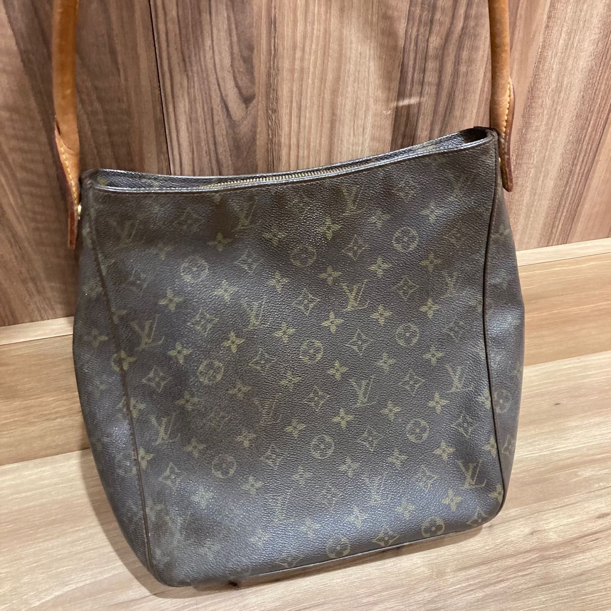 LOUIS VUITTON ルイヴィトン モノグラム ルーピングGM ショルダーバッグ トートバッグ レディース 人気 ブラウン