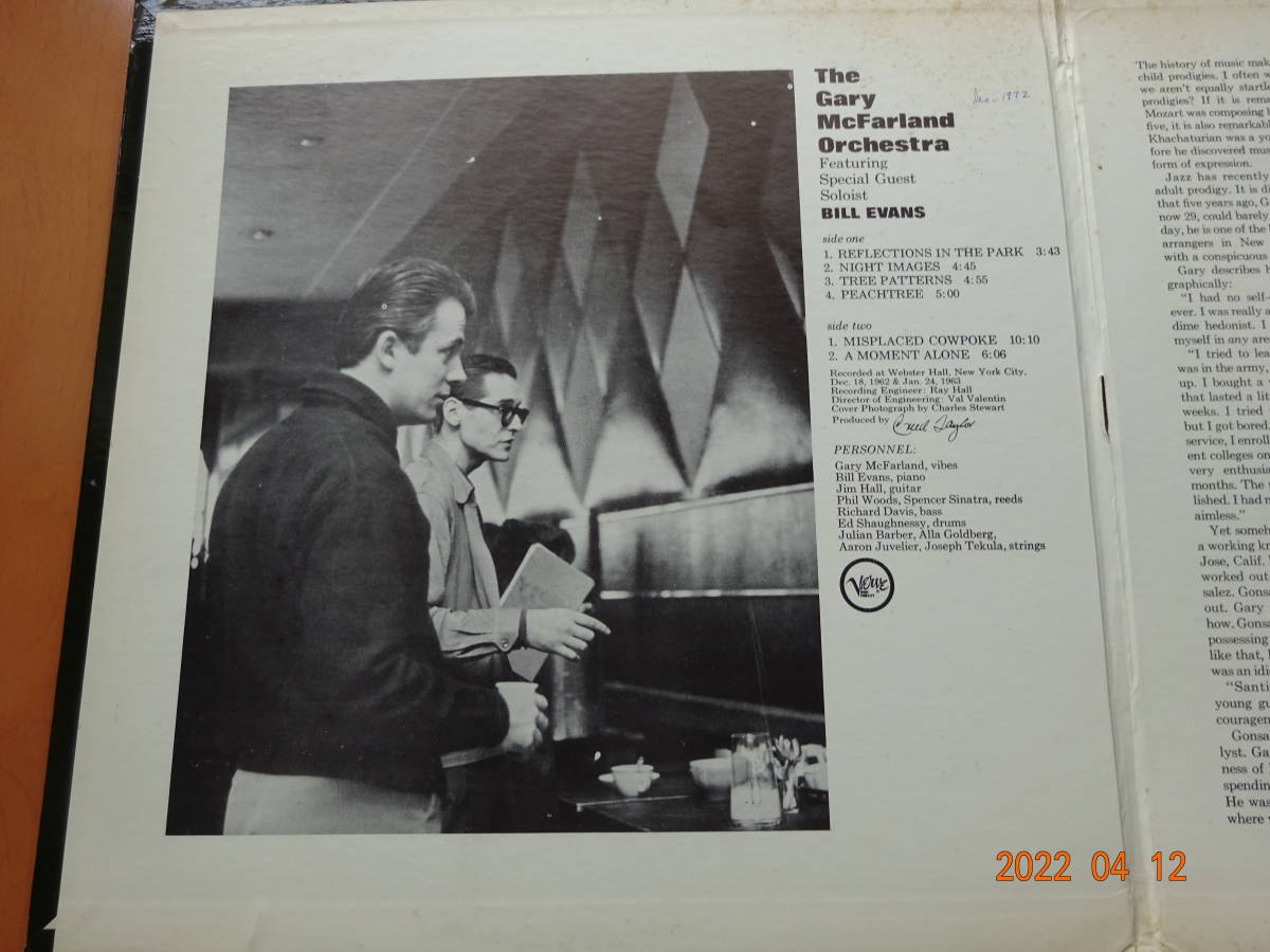 ○Verve♪GARY McFARLAND/BILL EVANS♪V8518/mono | JChere雅虎拍卖代购