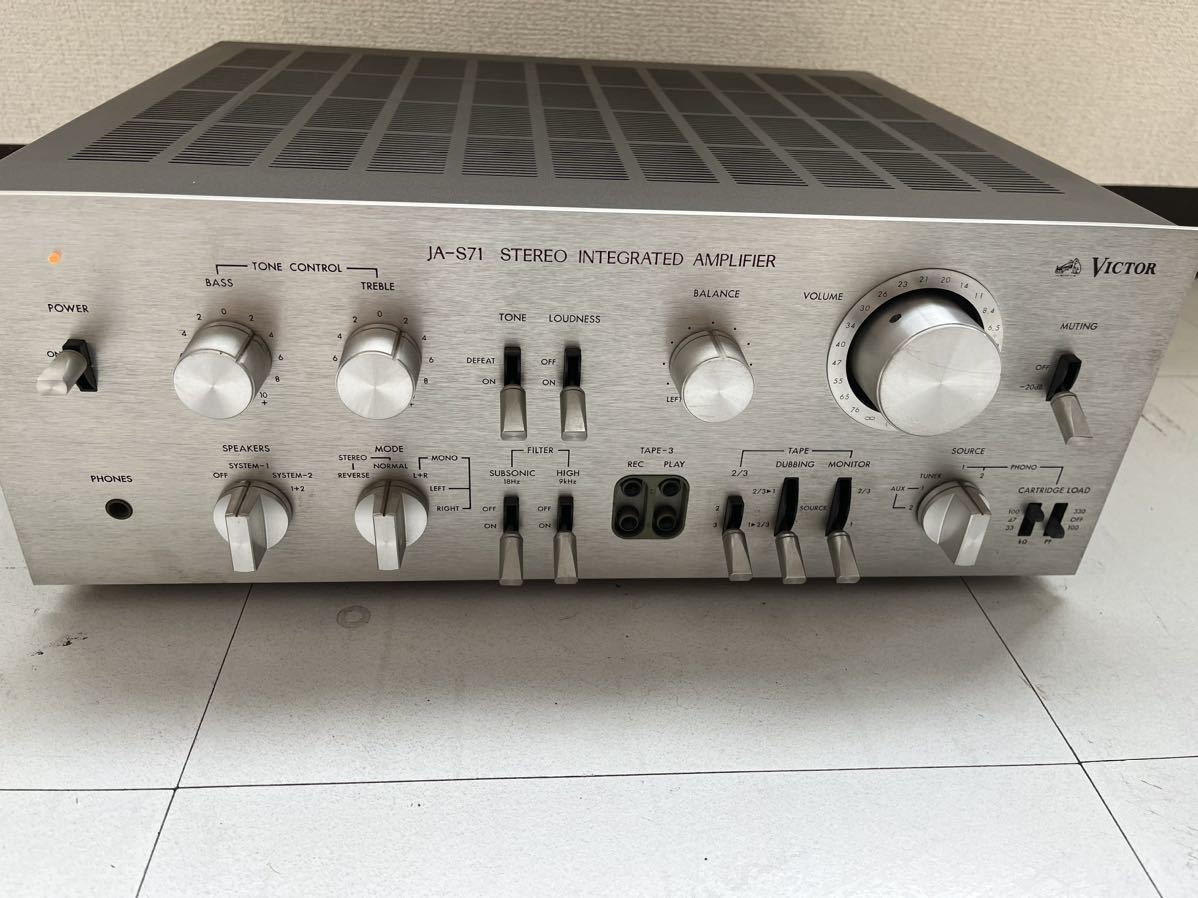 中古動作品 VICTOR ビクター JA-S71 STEREO INTEGRATED AMPLIFIER