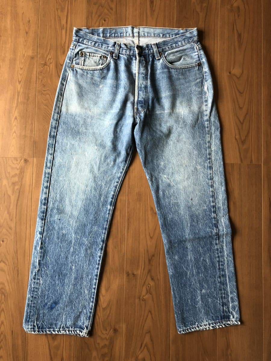 80s リーバイス USA製 501 黒カン 内股シングル 36×31 ビンテージ