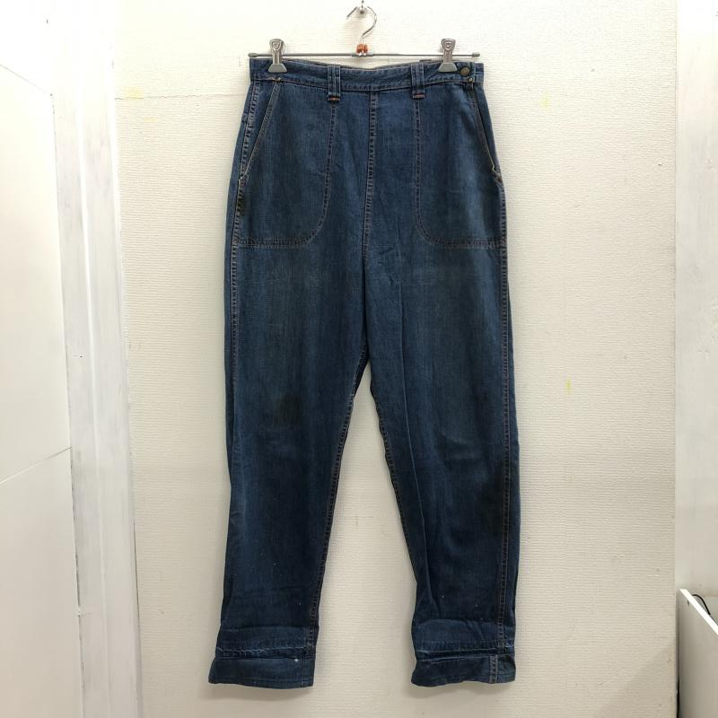 税込】 【中古】リペア有 VINTAGE ビンテージ 60s デニムランチパンツ