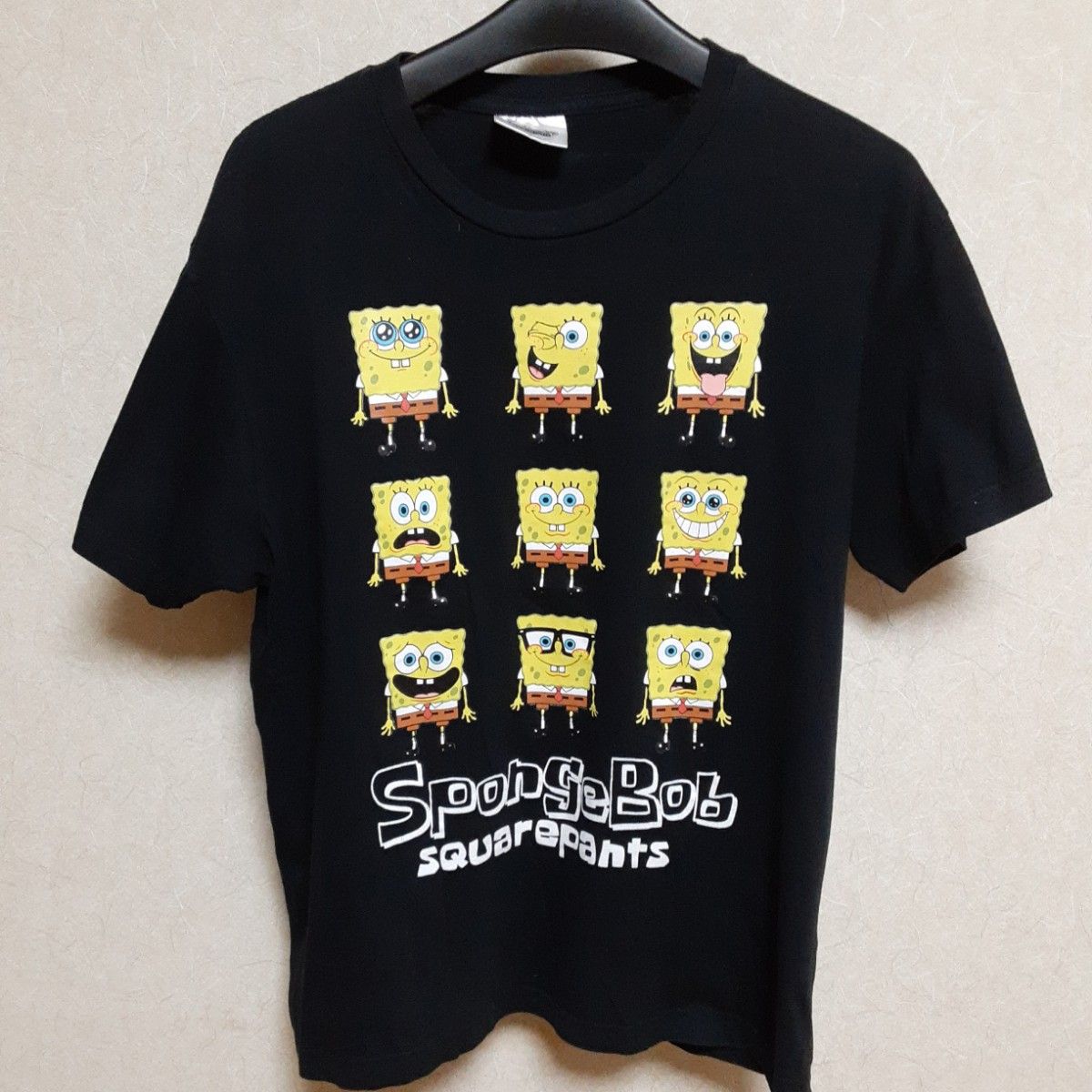 スポンジボブ カットソー Tシャツ 半袖|PayPayフリマ 美品Tシャツ(XL)エメラルドグリーン/ロゴプリント