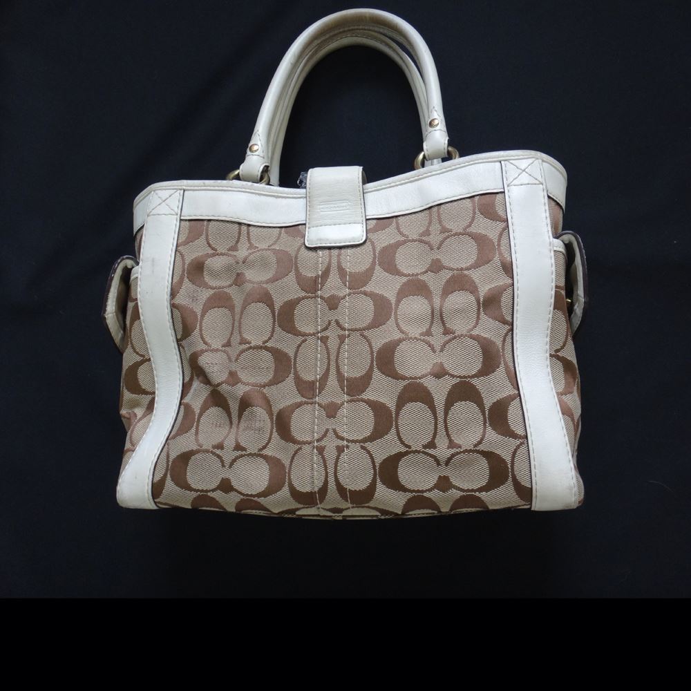 COACH Coach signature shoulder bag Brown lady's tote bag [ used ]