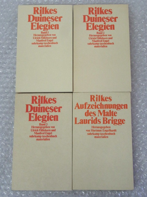 洋書/ドイツ語/4冊セット/Rilkes Duineser Elegien/Band1～3/Rilkes Aufzeichnungen des Malte Laurids Brigge/ライナー・マリア・リルケ_画像1