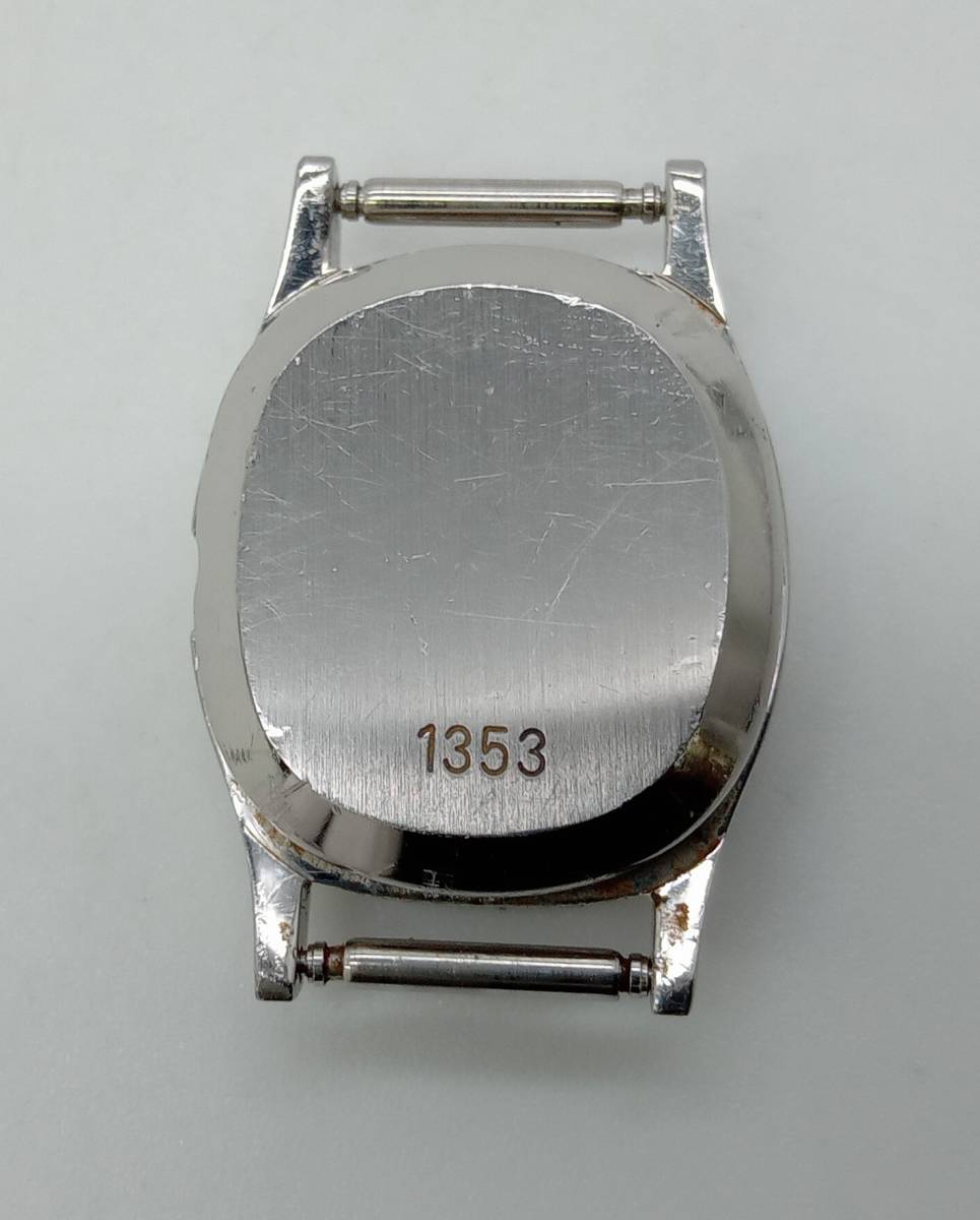 ジャンク 【ジャンク】 OMEGA DEVILLE オメガ デビル クォーツ レディース 腕時計 ブルー文字盤 1353 フェイスのみの画像6