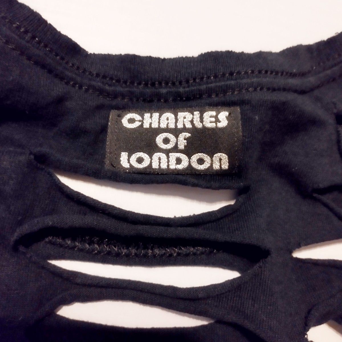 チャールズオブロンドン ダメージノースリーブ イギリス製 UK インポート 海外製 チュニック CHARLES OF LONDON