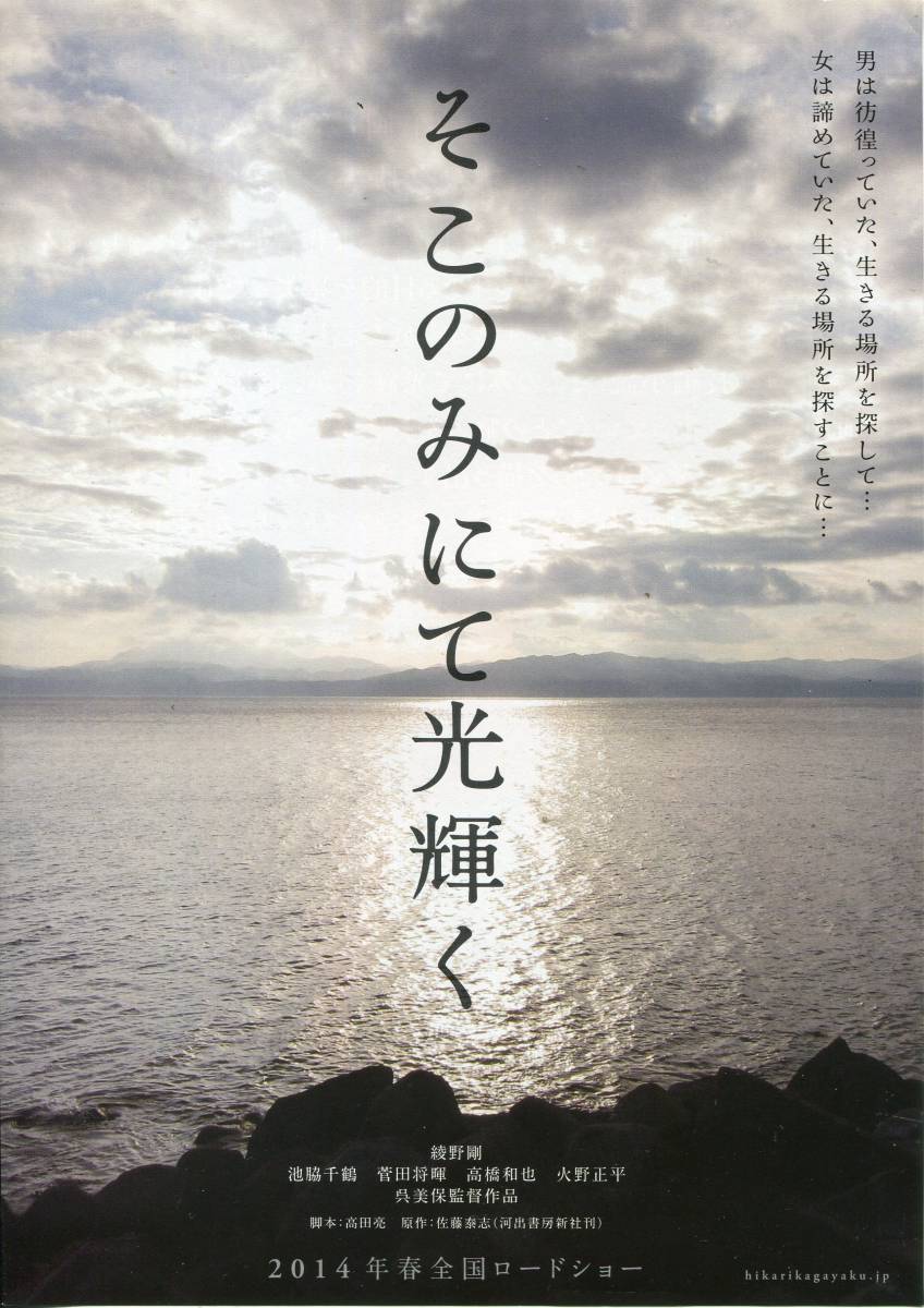 そこのみにて光輝く パンフ&チラシ★綾野剛 菅田将暉 池脇千鶴 ★映画 パンフレット フライヤー セット★aoaoyaの画像2