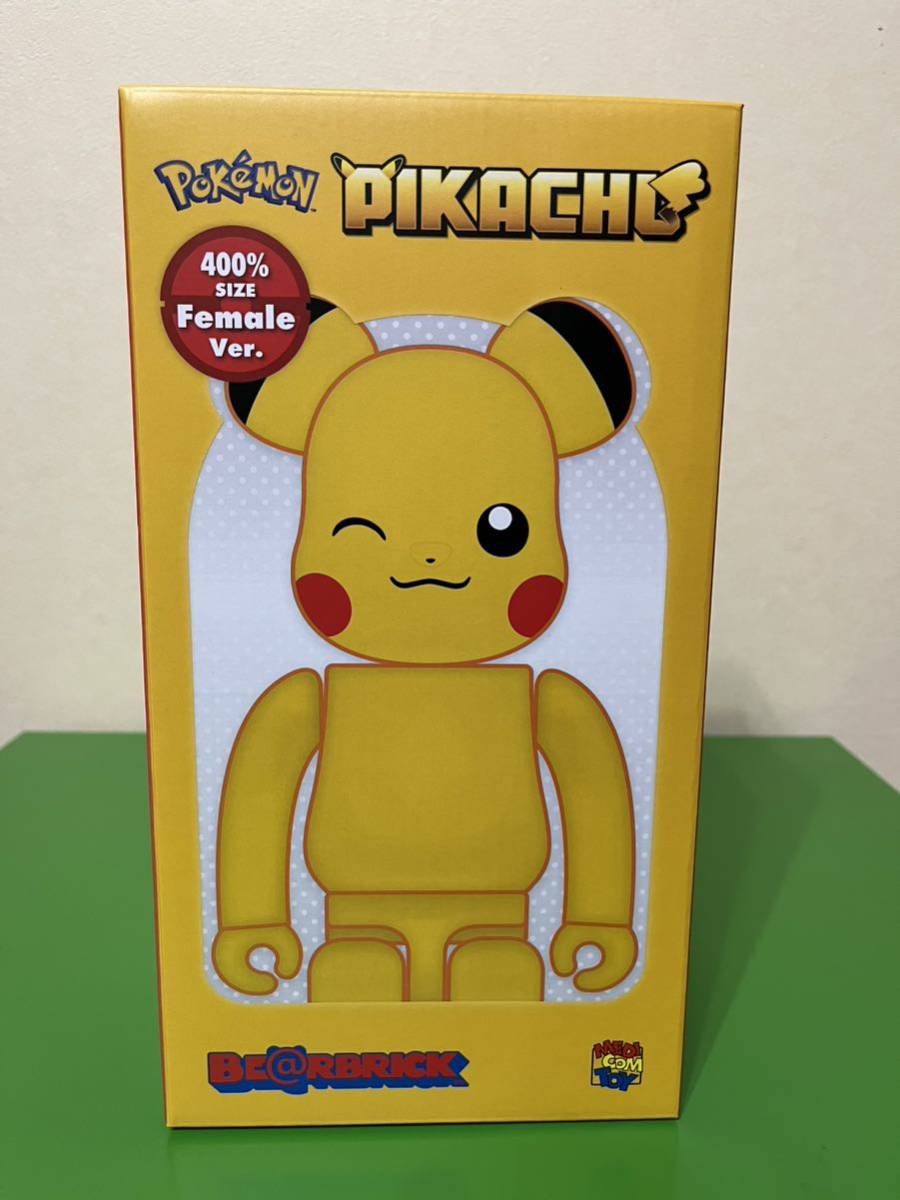 BE@RBRICK ピカチュウ Female Ver. 400％/ベアブリック/BE@RBRICK Pokemon/メディコムトイ/Medicom Toy/Pikachu 新品 未開封品 ポケモン_画像1