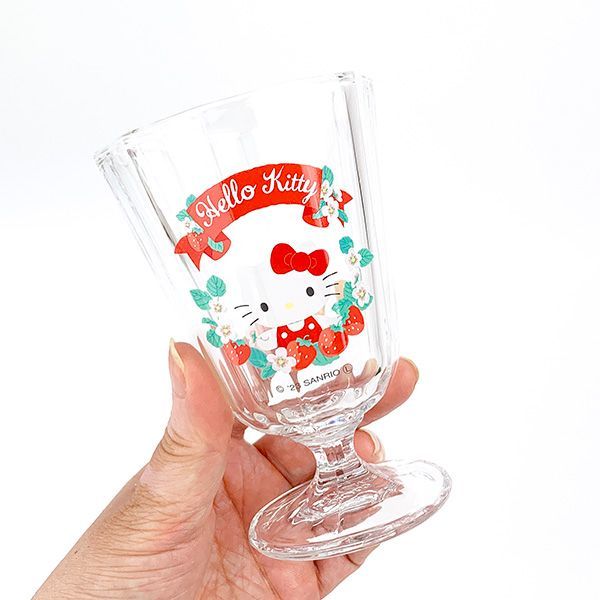 サンリオ ハローキティ 脚付きグラス ガラスコップ 日本製 Sanrio_画像4