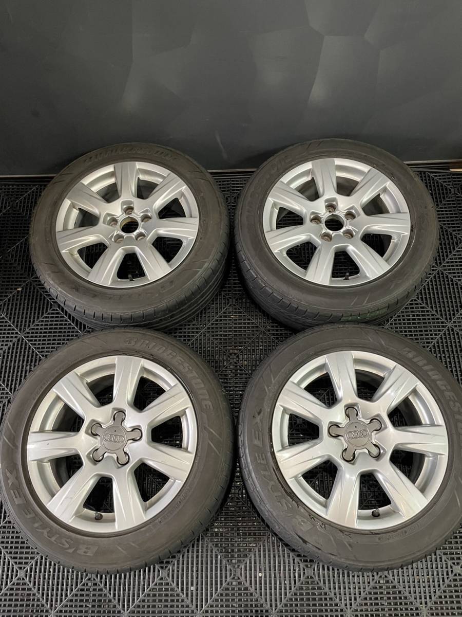 1円スタート】16インチ 7.5J+45 PCD112 5穴 4本セット 商品管理番号