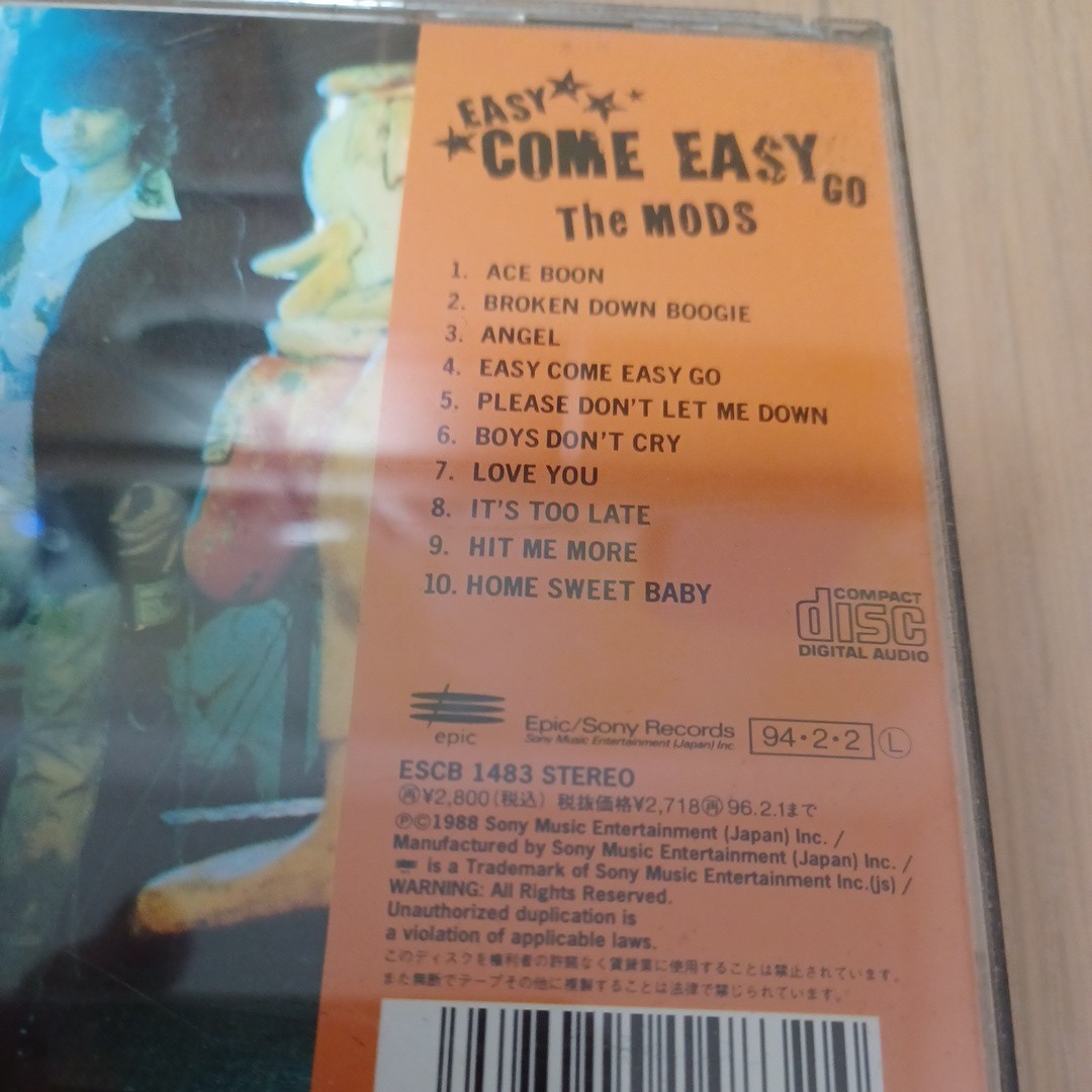 THE MODS EASY COME EASY GO 中古CD ザ・モッズ_画像2