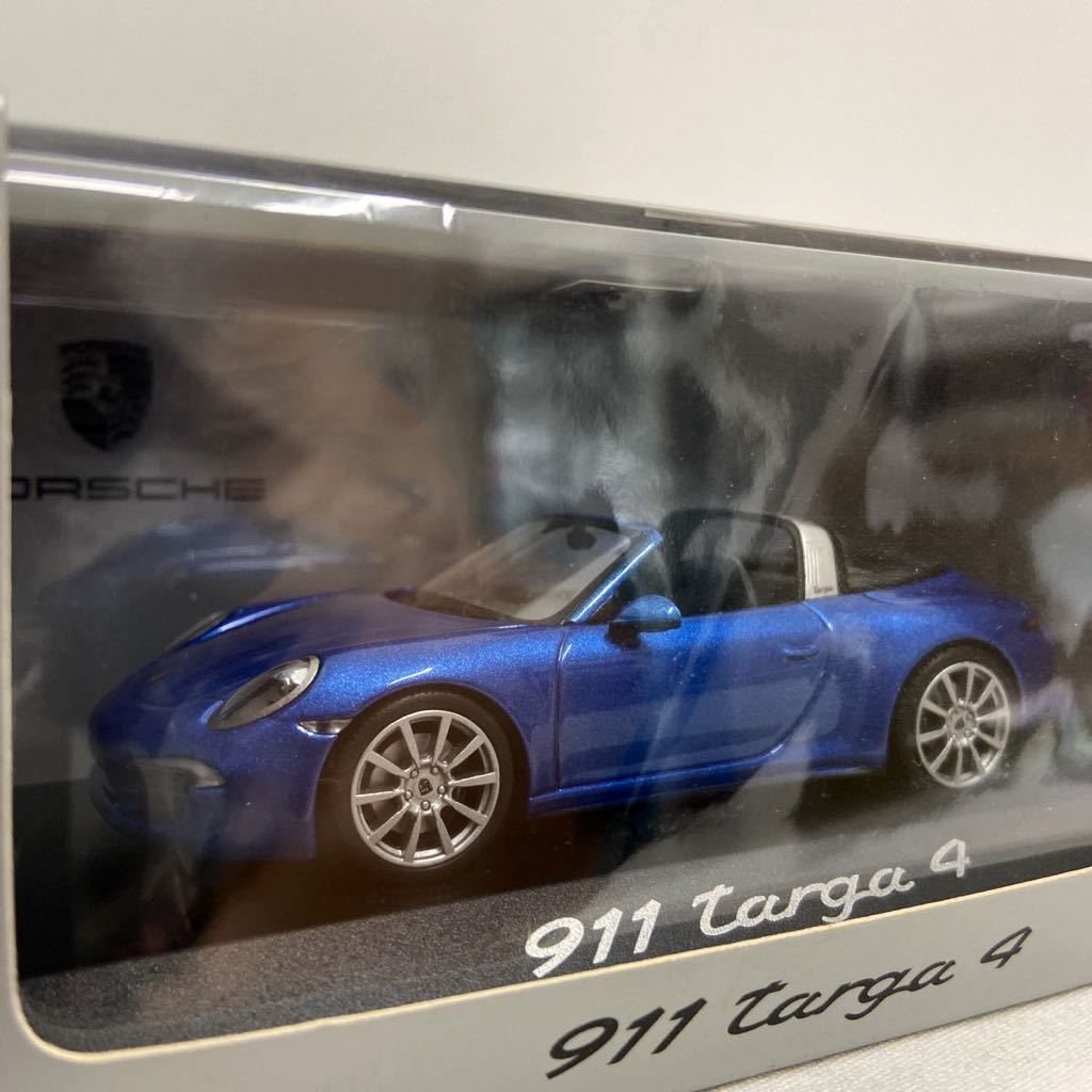 PORSCHE ディーラー特注 PMA 1/43 911 targa 4 Blue ミニチャンプス ポルシェ タルガ 991 ミニカー モデルカー MINICHAMPS