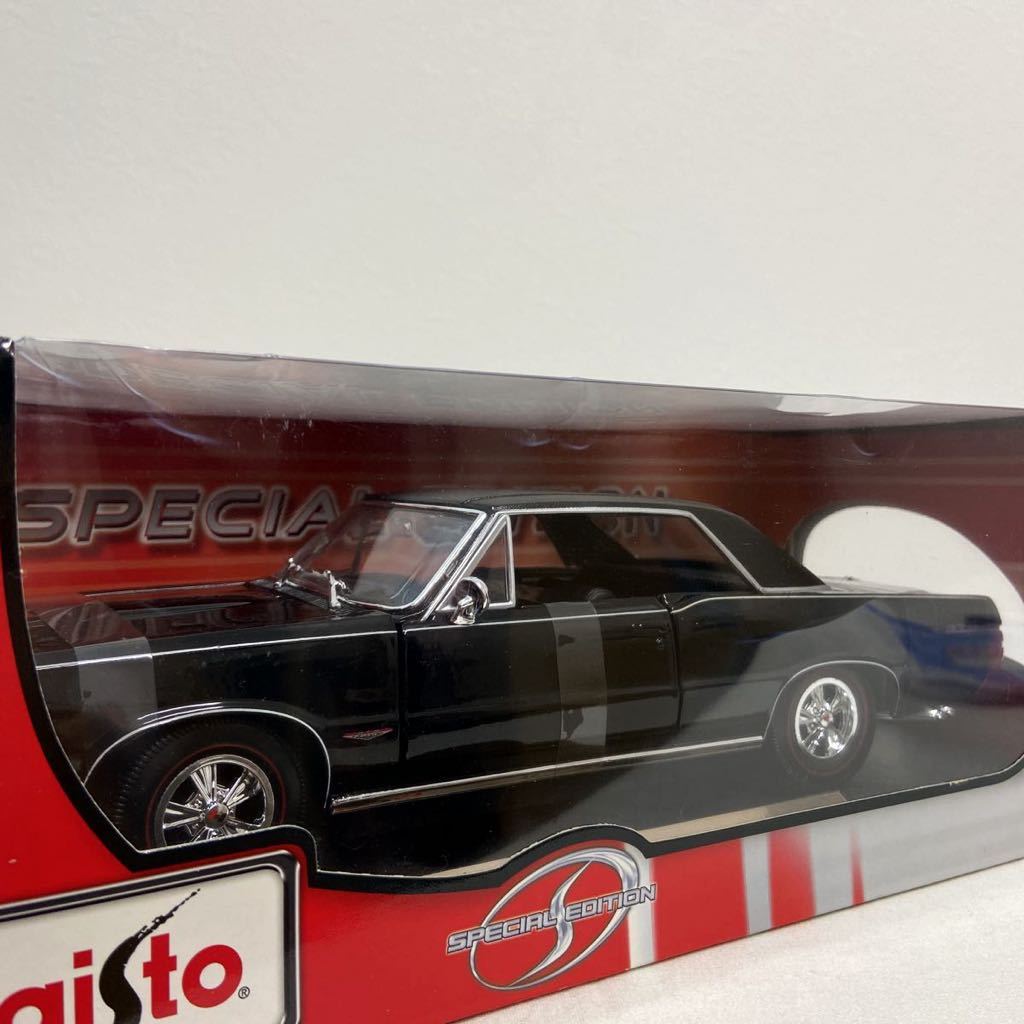 Maisto 1/18 Pontiac GTO 1965年 Black マイスト ポンティアック ブラック アメ車 アメリカンカー ミニカー モデルカー_画像2