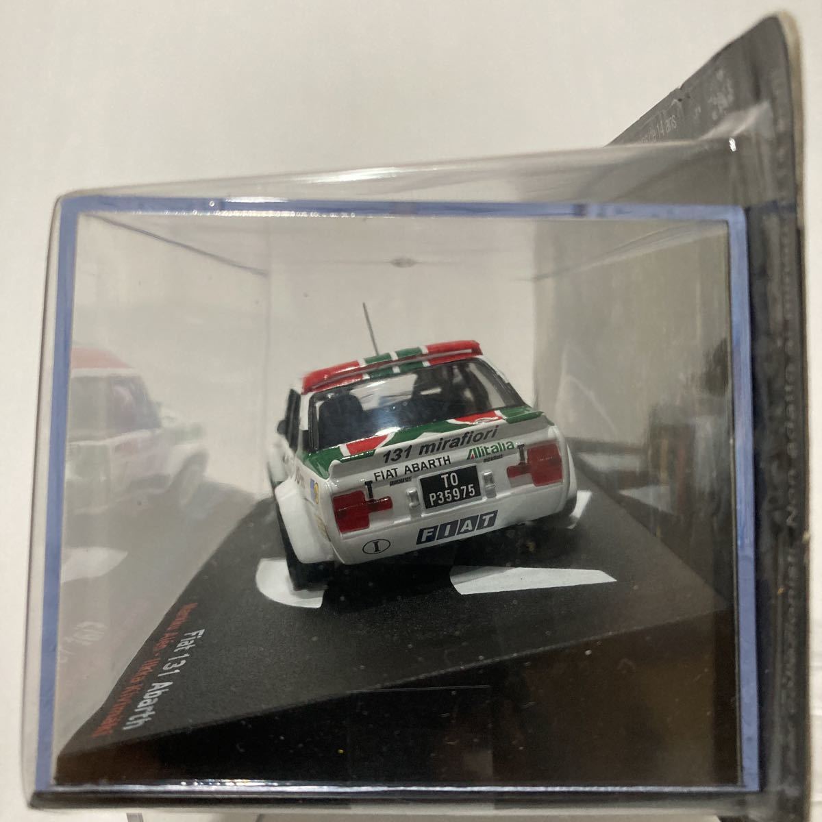 デアゴスティーニ ラリーカーコレクション 1/43 Fiat 131 Abarth #1 フィアット Alitalia アバルト マルクアレン 1000湖 ミニカー_画像6