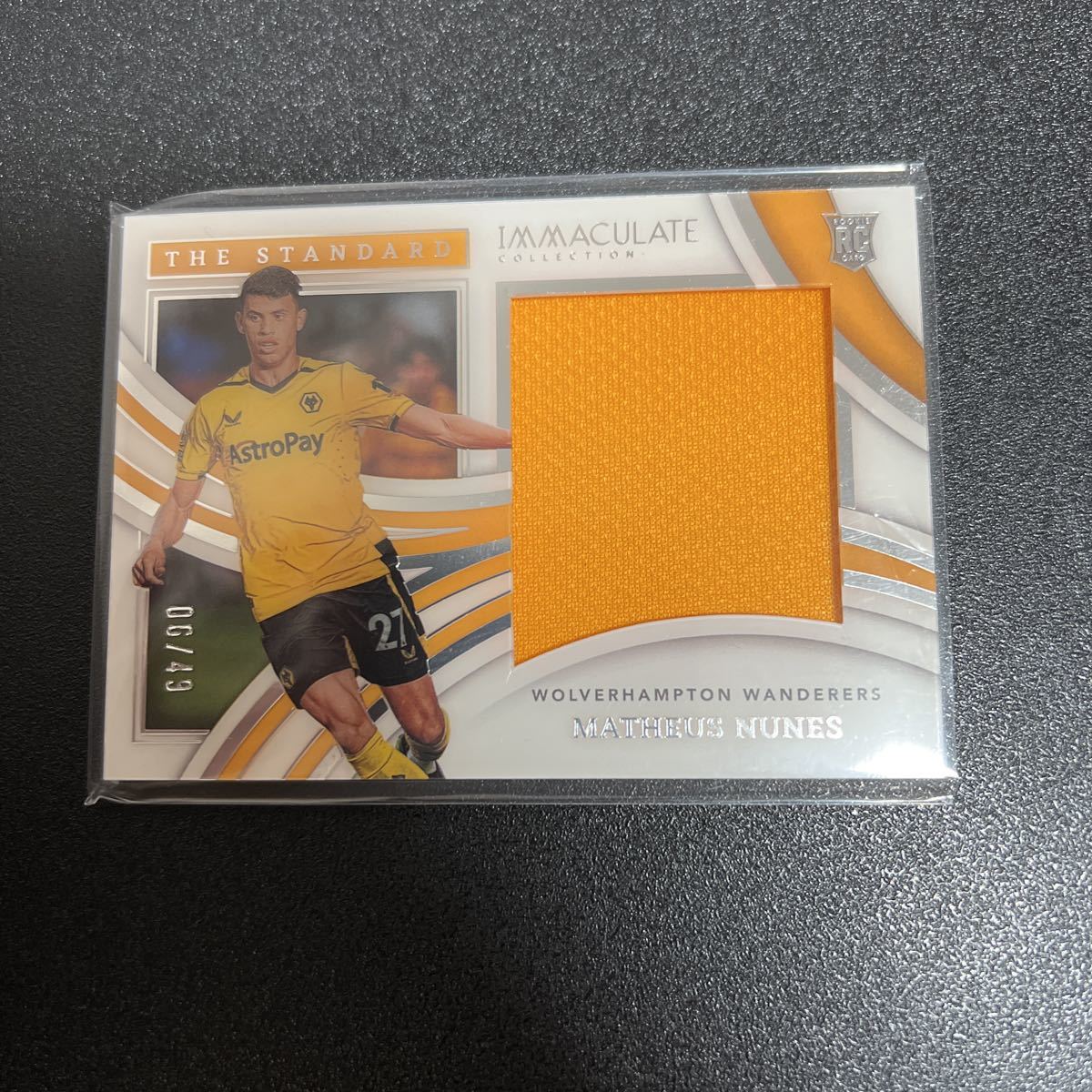 2022-23 Panini Immaculate Soccer ジャージ Matheus Nunes - The Standard 49シリ激レア　Wolverhampton Wanderers ルーキーカード RC_画像1