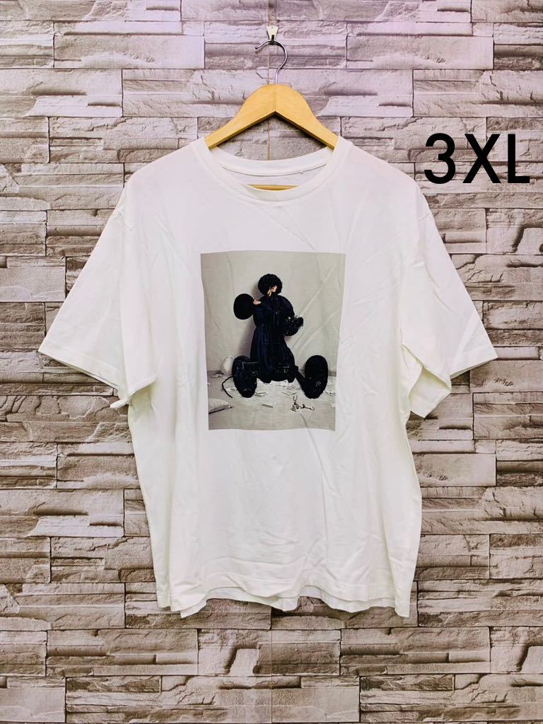 3XL короткий рукав футболка короткий рукав футболка cut and sewn белый Disney Mickey сотрудничество сотрудничество футболка верх Sprint футболка 