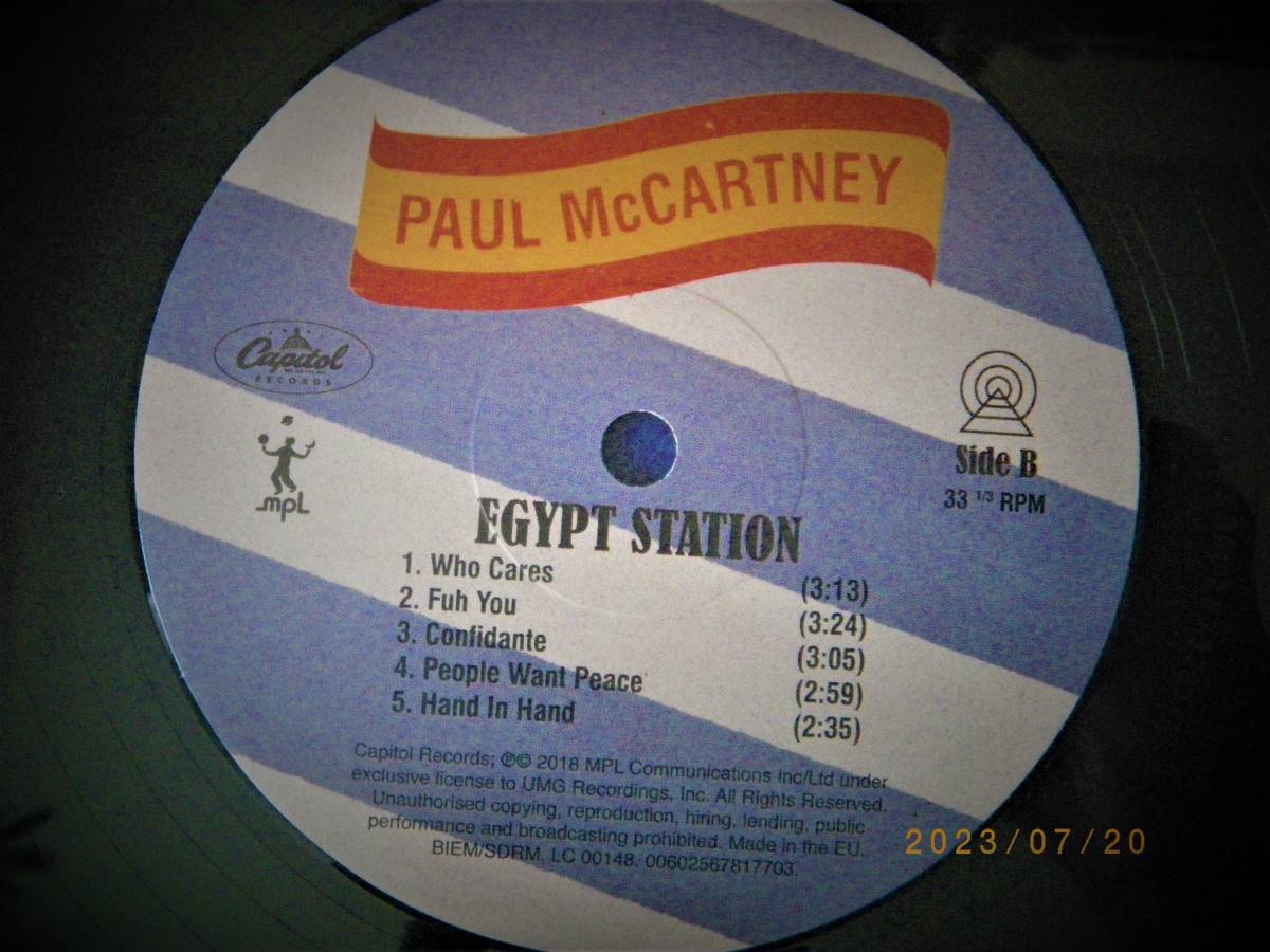 ◎ポール・マッカートニー／PAUL McCARTNEY【EGYPT STATION】2LP／重量盤／美盤◎_画像5