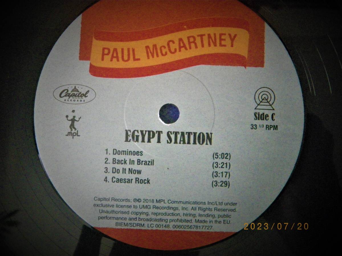 ◎ポール・マッカートニー／PAUL McCARTNEY【EGYPT STATION】2LP／重量盤／美盤◎_画像6