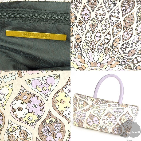 YGG* genuine article Emilio Puccie milio *pchi floral print handbag tote bag lady's flower 