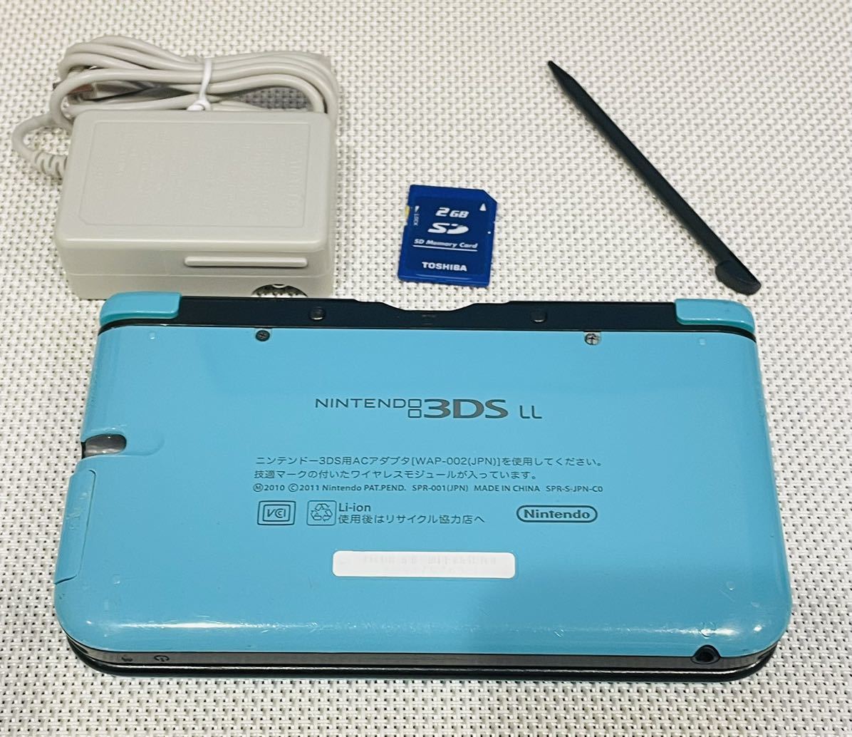 ニンテンドー3DS LL リミテッドパック　ターコイズブラック　本体動作品　送料無料　付属品付き　Nintendo 任天堂