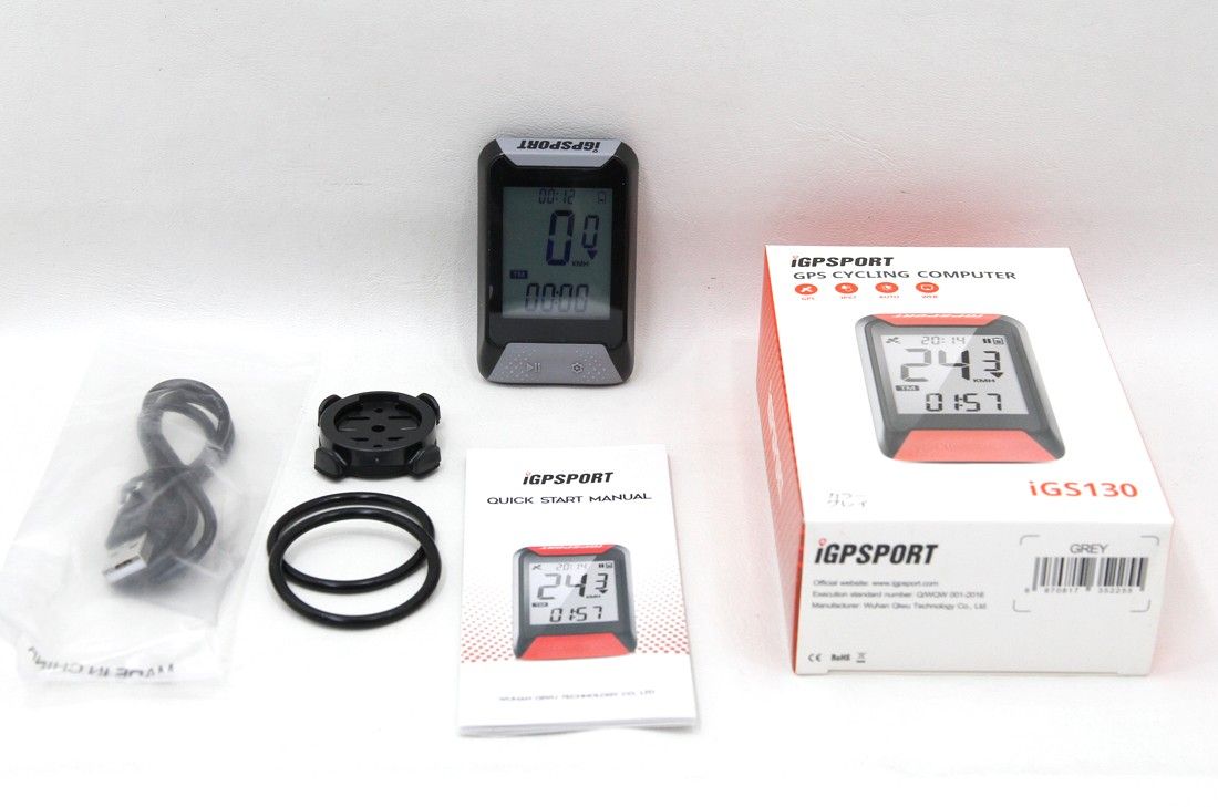 IGPSPORT サイクルコンピューター iGS130 GPS USB充電コスパで人気のサイコン【新品・未開封】