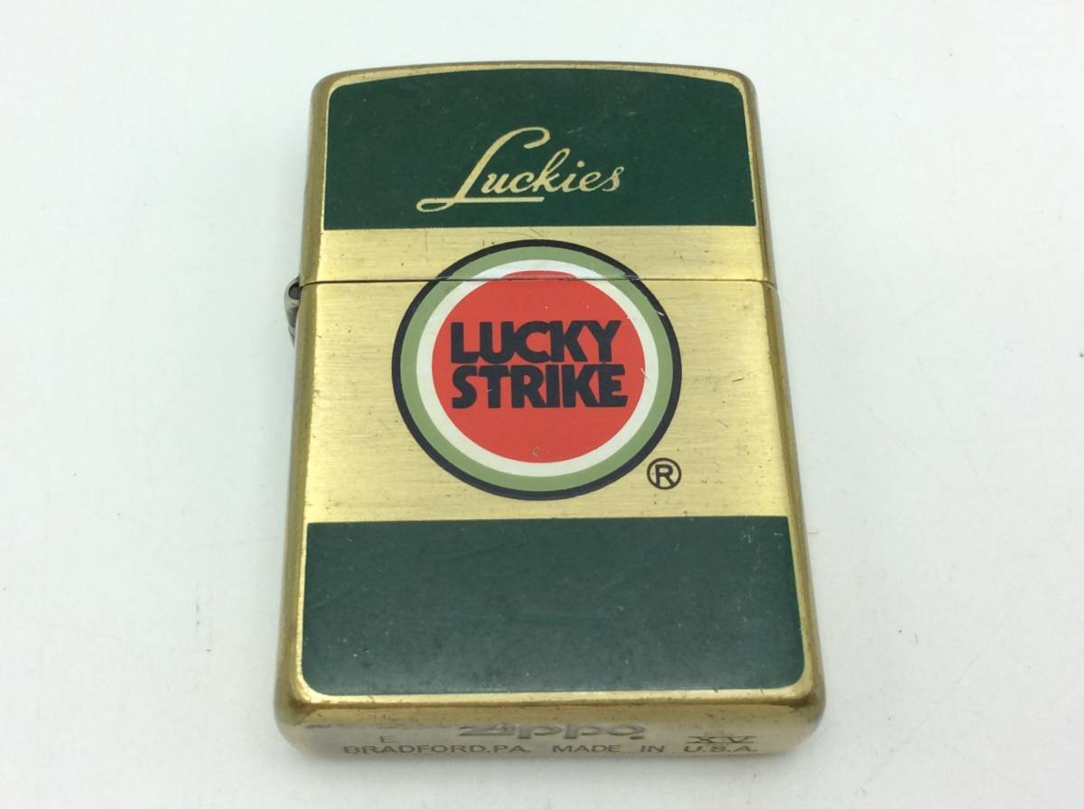 F18♯【火花確認済】ZIPPO/ジッポー LUCKY STRIKE ラッキーストライク